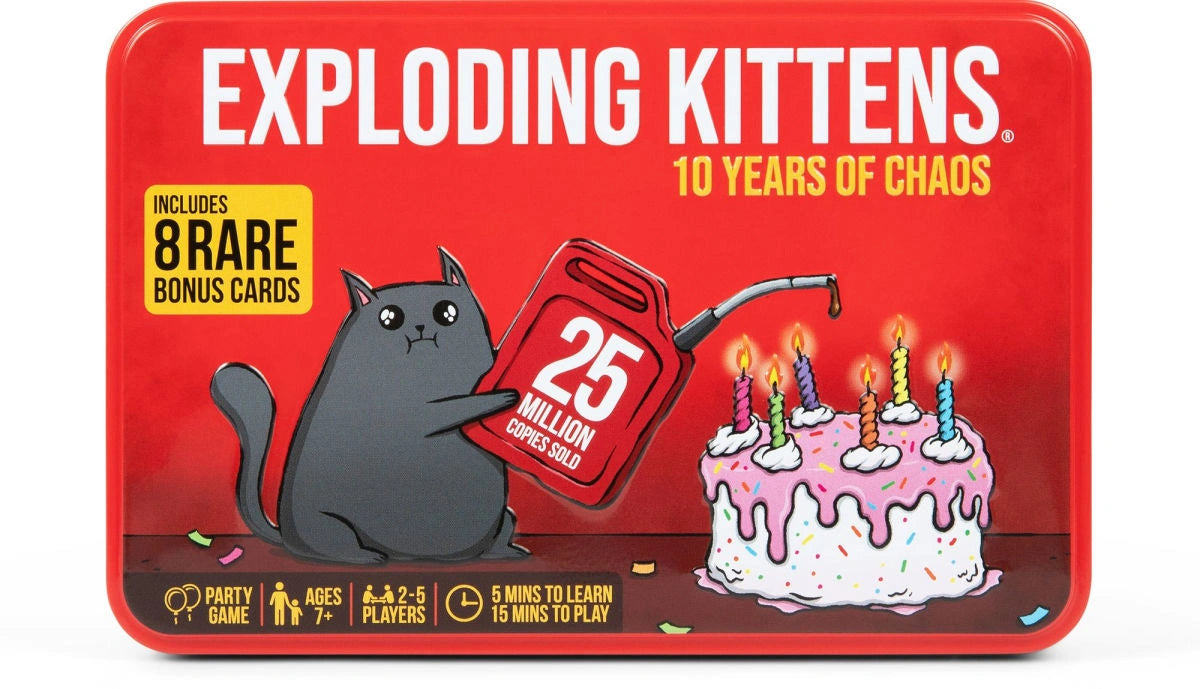 Exploding Kittens 10-Year Anniversary