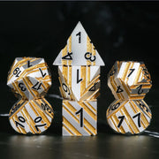 A Role Playing Dice Set Metallic - Gold Flash