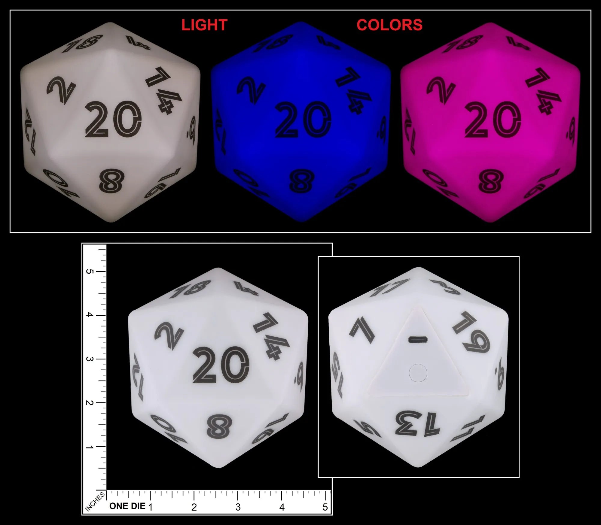 D20 Led Tärning