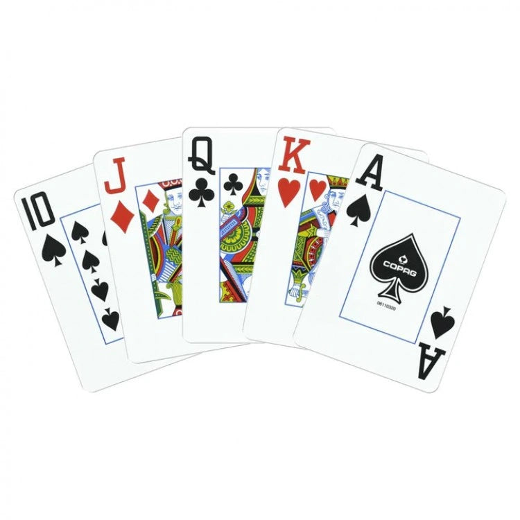 1546 Elite Poker size - Regular index playing cards double deck Black/Gold