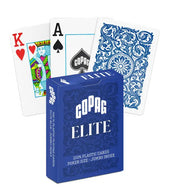 1546 Elite Poker size Jumbo index playing cards - Blue