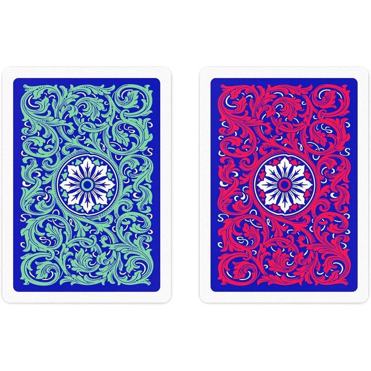 1546 Neoteric Poker Size Standard Index playing cards double deck (Red and Green)