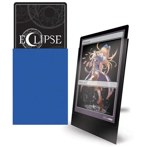 PRO-Matte Eclipse Small Deck Protector Sleeves - Pacific Blue