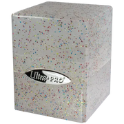 Glitter Satin Cube - Clear