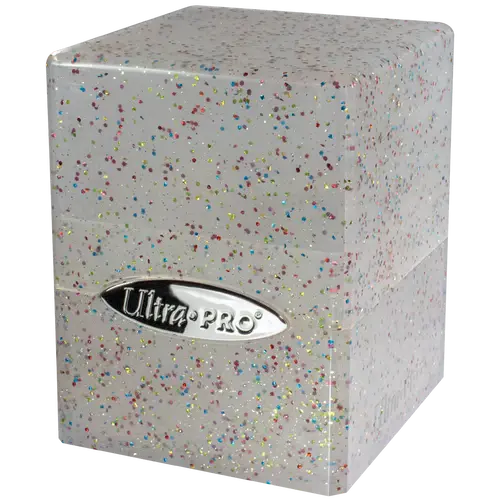 Glitter Satin Cube - Clear