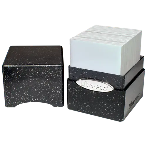 Glitter Satin Cube - Black