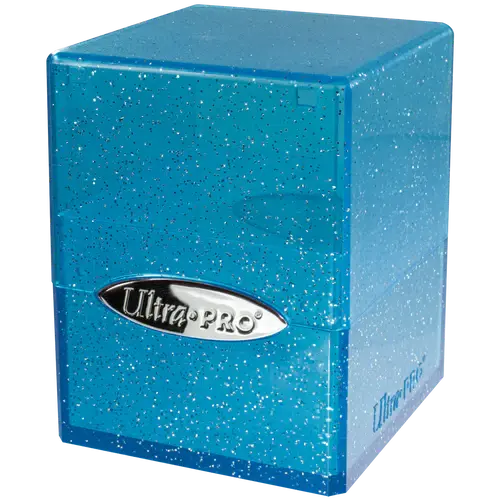 Glitter Satin Cube - Blue