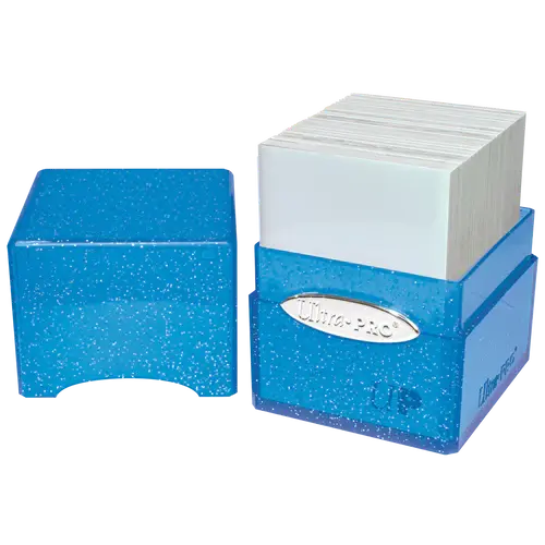 Glitter Satin Cube - Blue
