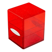 Glitter Satin Cube - Red