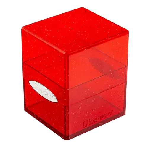 Glitter Satin Cube - Red