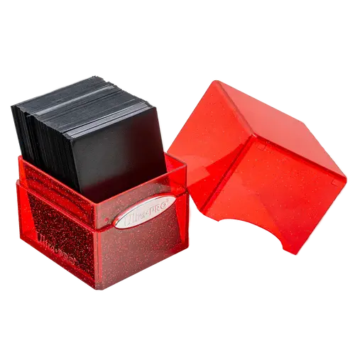 Glitter Satin Cube - Red