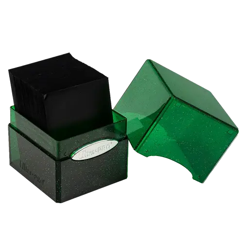 Glitter Satin Cube - Green