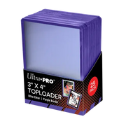 3" X 4" Purple Border Toploader (25st)