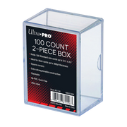 2-Piece 100 Count Clear Card Storage Box