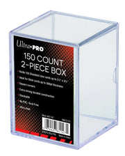 2-Piece 150 Count Clear Card Storage Box