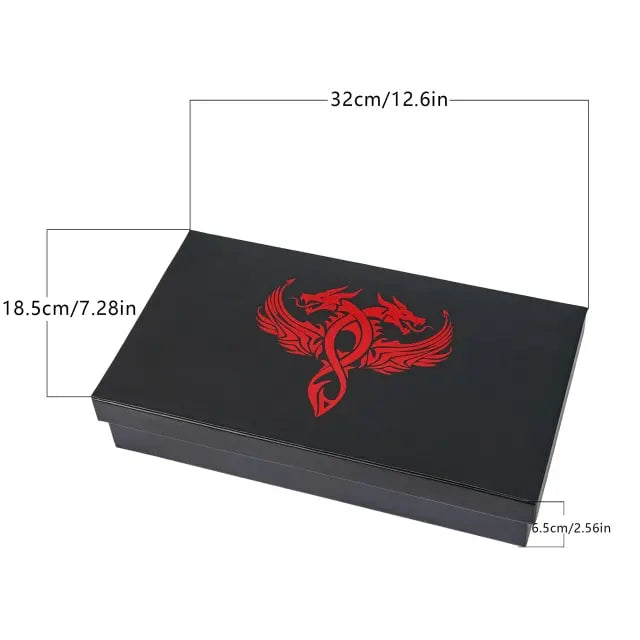 Leather Dice Tower & Storage Box (Red)