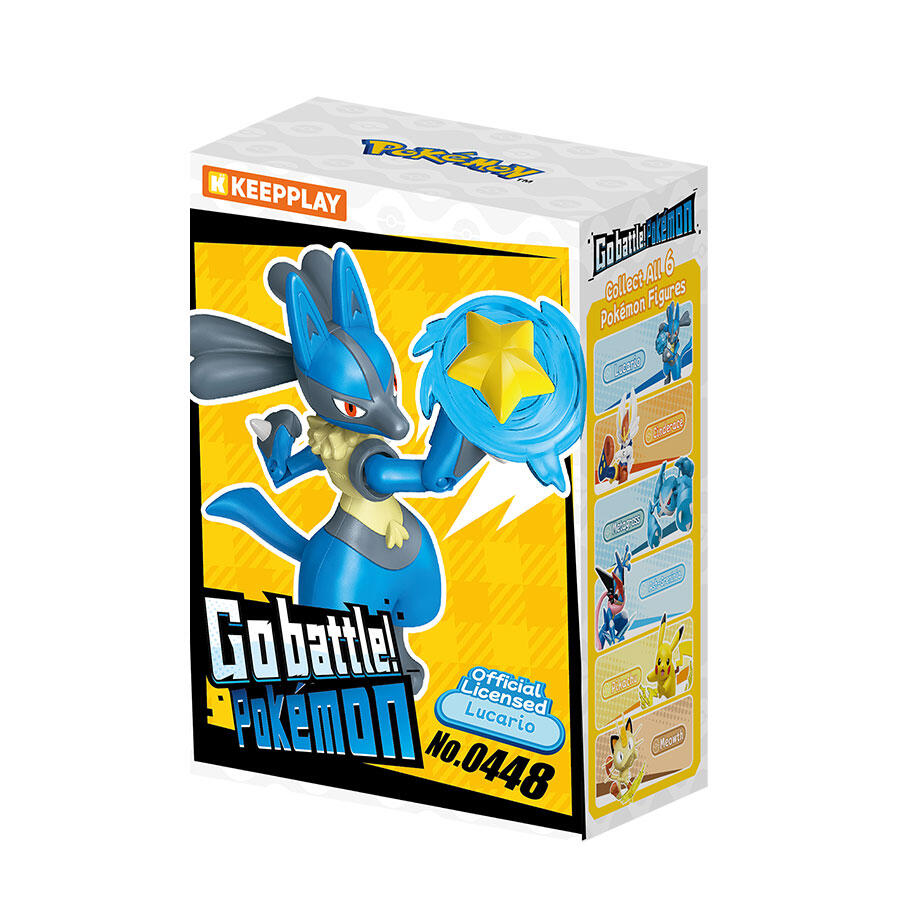 Qman Keepplay Pokemon Battle Series Wave 1 Lucario Byggsats