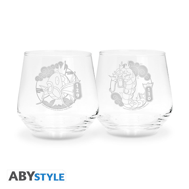 2 Glas Set - Magikarp & Gyarados