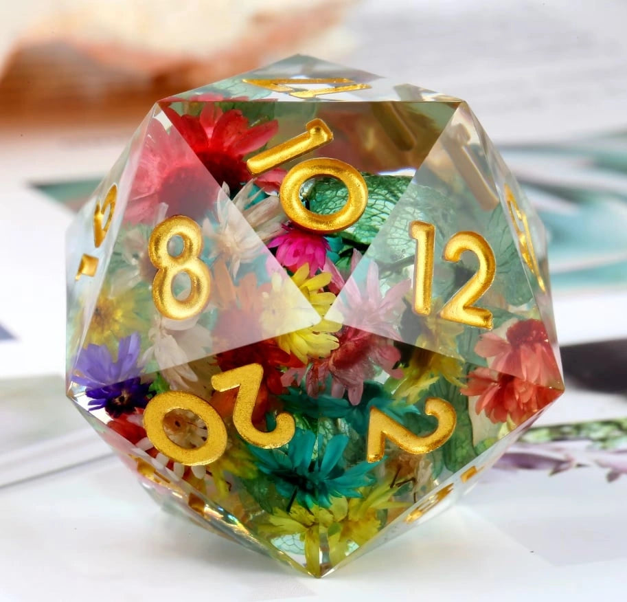 D20 Flowers and leaves (33mm)