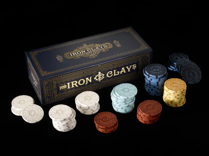 Iron Clays 100 - Gaming Counters for Board Games