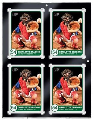 35PT 4-Card Black Border UV ONE-TOUCH Magnetic Holder