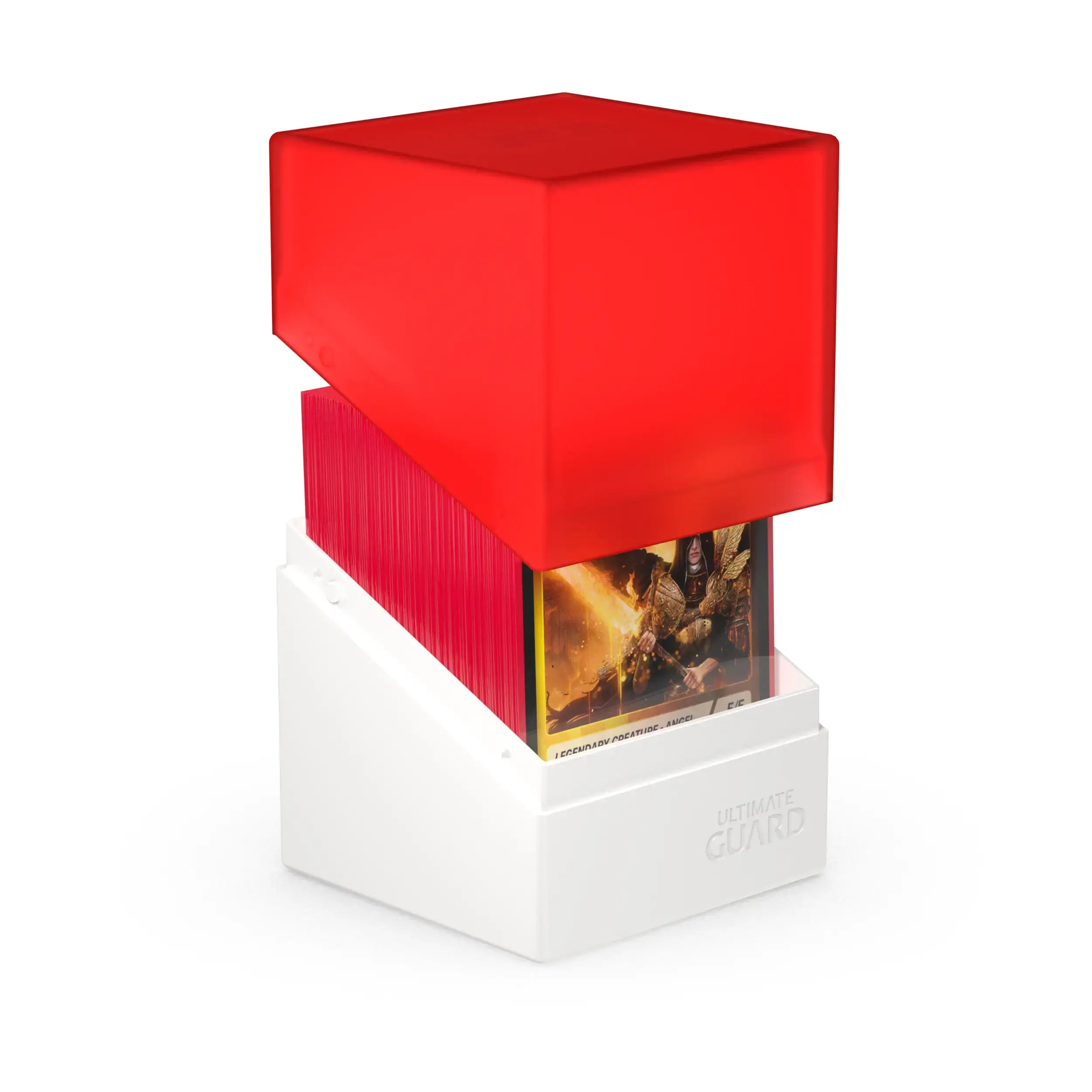 Ultimate Guard Boulder Deck Case 100+ SYNERGY Red/White