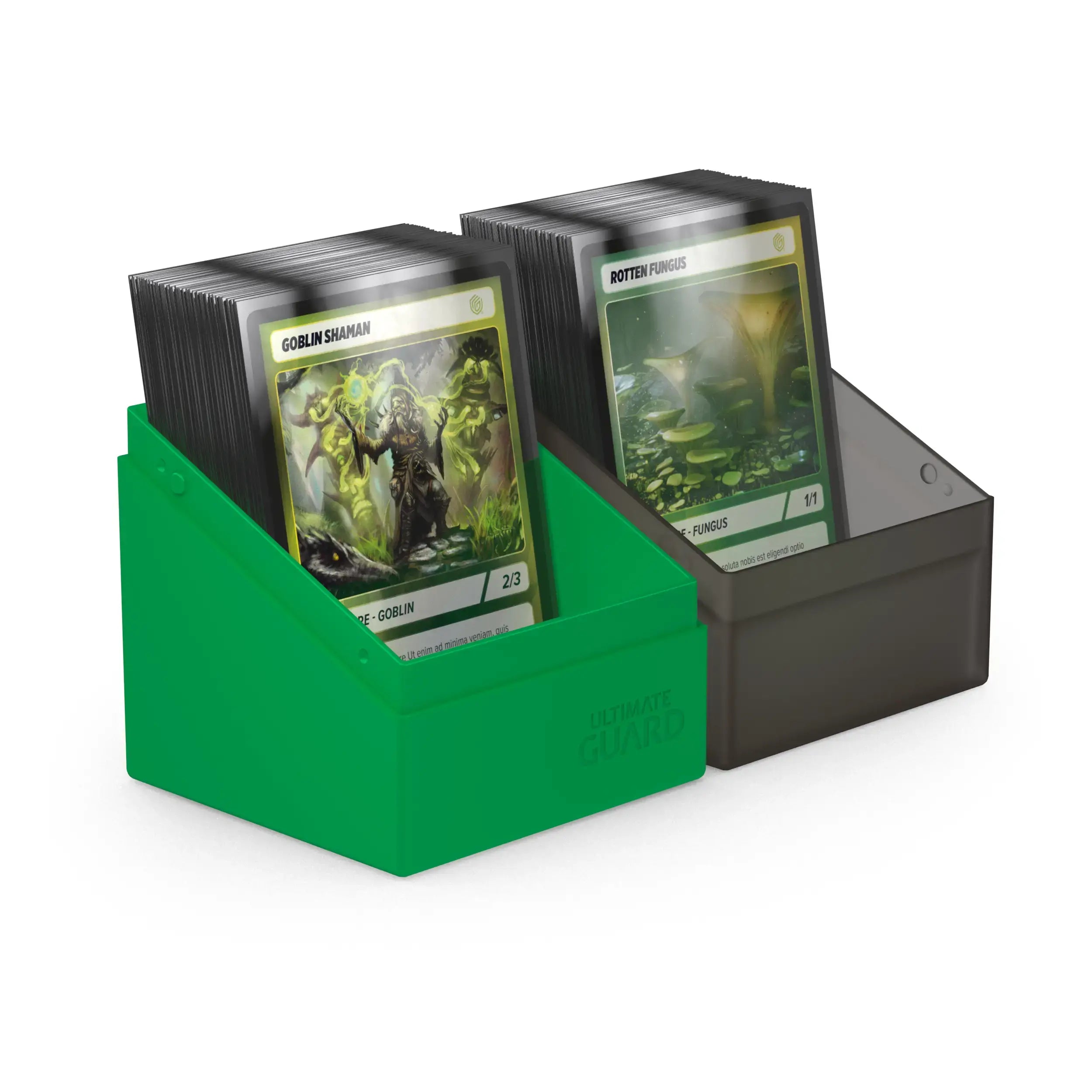 Ultimate Guard Boulder Deck Case 100+ SYNERGY Black/Green