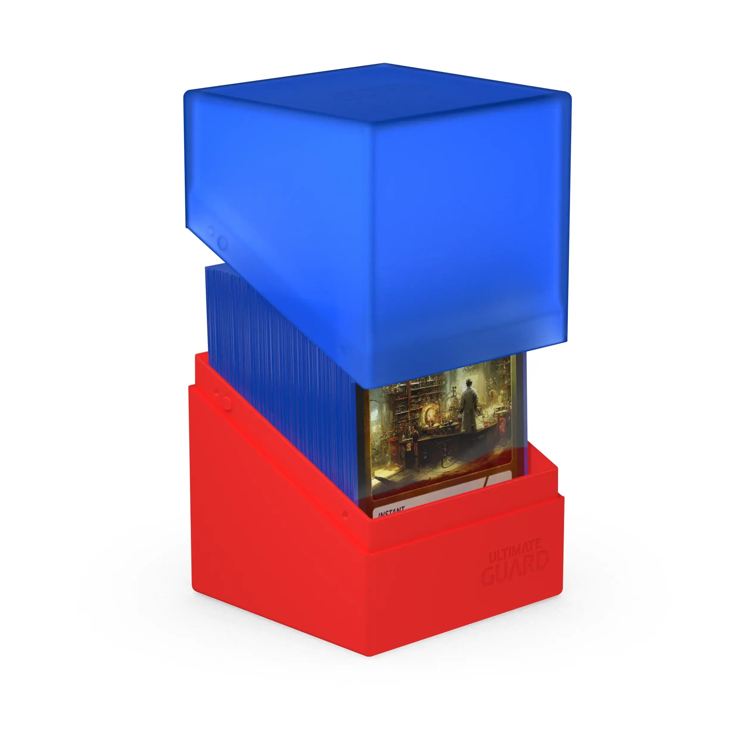 Ultimate Guard Boulder Deck Case 100+ SYNERGY Blue/Red