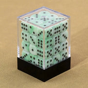Green Silk Tärningar 12 mm D6 (36 st)