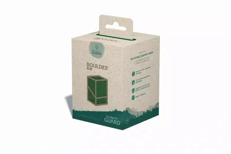 Ultimate Guard Return To Earth Boulder Deck Case 100+ Green