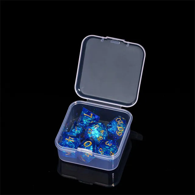 A Role Playing Dice Set - Mini Blue Sharp 11.5-15 mm Dice