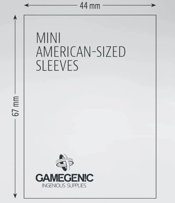 (44x67 mm) Gamegenic  - Matte Mini American Sleeves