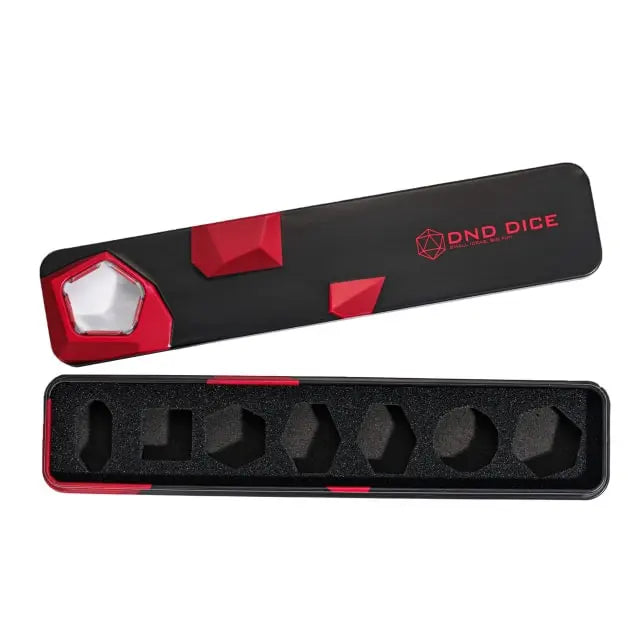A Role Playing Dice Set Metallic - Steam Punk Rainbow/White