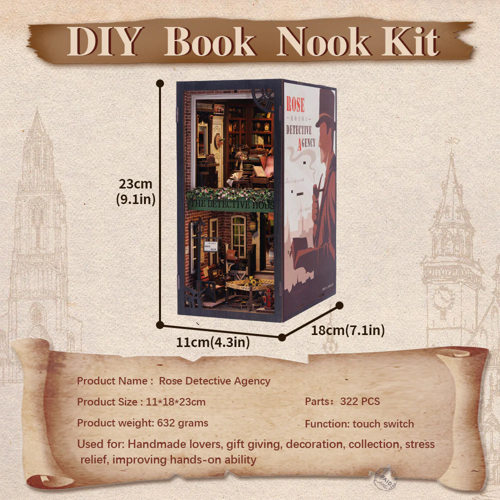 Rose Detective Agency - Book Nook Kit - CuteBee
