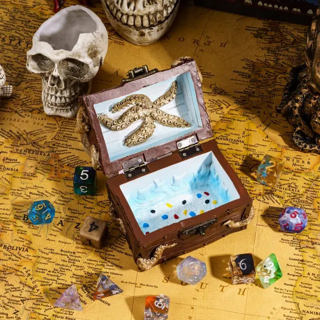 Octopus Treasure Chest Brown