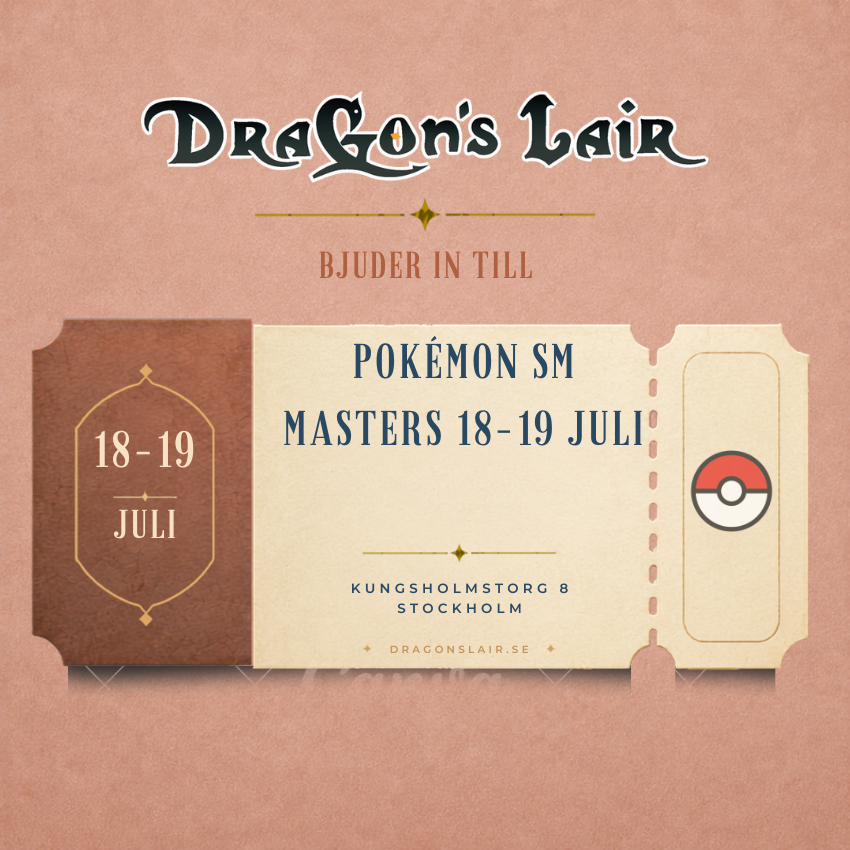 Deltagarbiljett - Pokémon SM 18–19 juli Masters