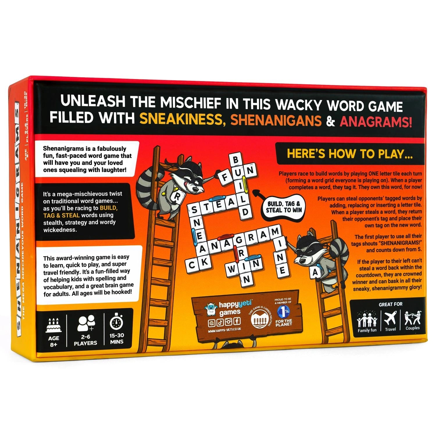 Shenanigrams The Mega Mischievous Word Game