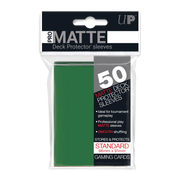 50ct Pro-Matte Green Standard Deck Protectors