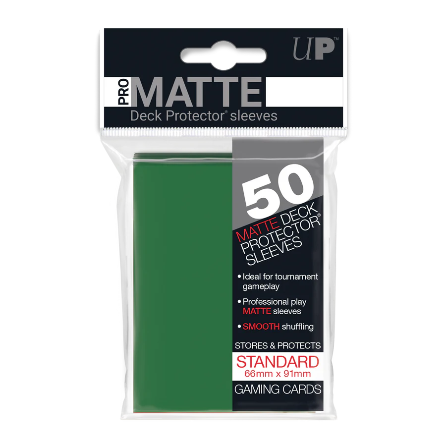 50ct Pro-Matte Green Standard Deck Protectors