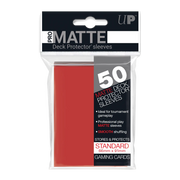 50ct Pro-Matte Red Standard Deck Protectors