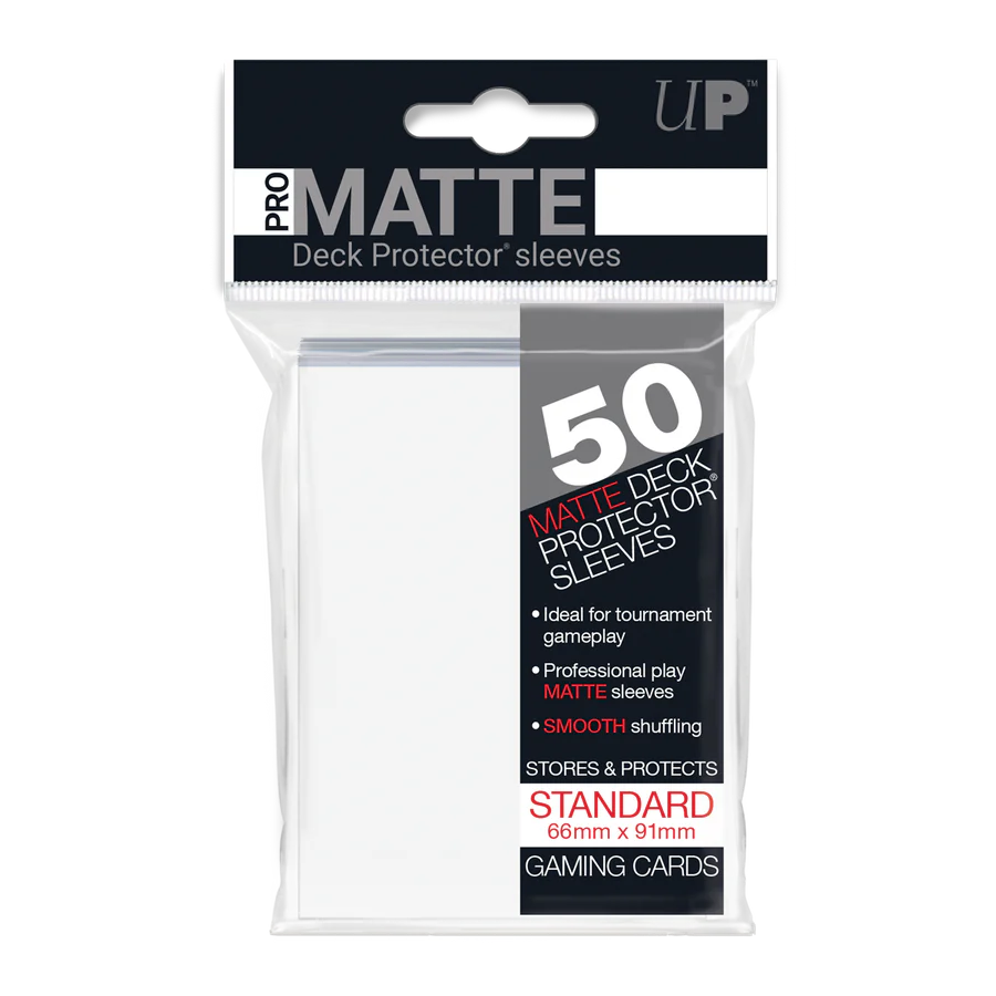 50ct Pro-Matte White Standard Deck Protectors