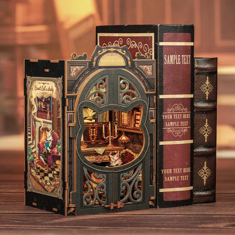 Cat's Study - Book Nook Kit - CuteBee