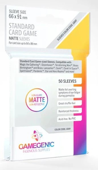 (66x91 mm) Gamegenic - Matte Standard Card Game Sleeves