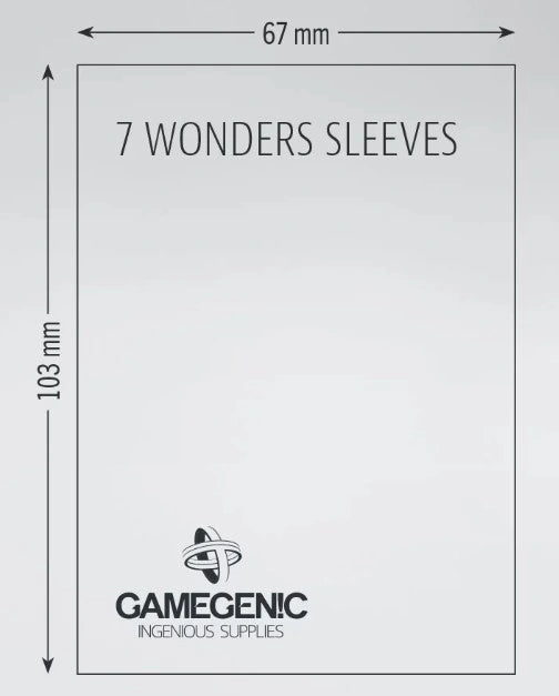 (67x103 mm) Gamegenic - Matte 7 Wonders Sleeves