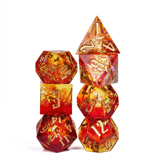 A Role Playing Dice Set - Flame Dice
