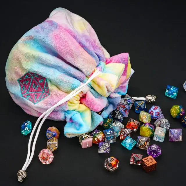 Rainbow Dice Storage Bag