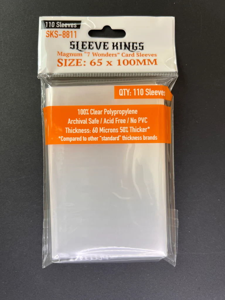 Sleeve Kings -  Magnum 7 Wonders Card Sleeves, 65x100mm (110)