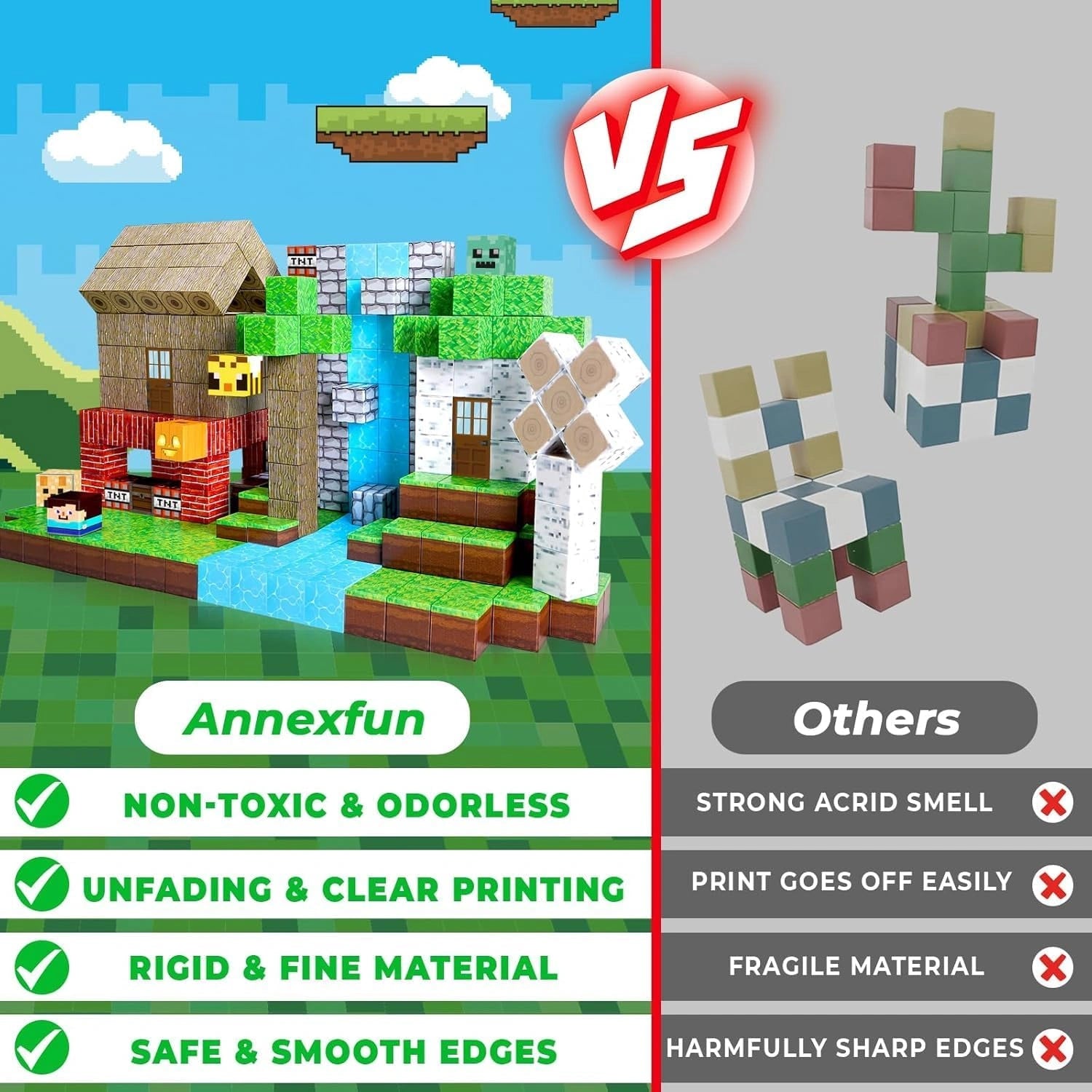 Magnetic Building Blocks Forest Cabin 150 st