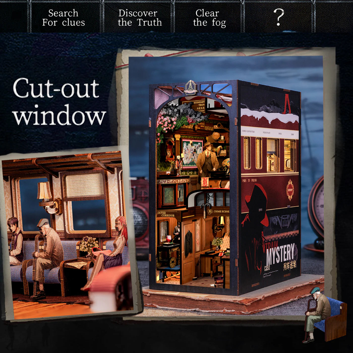Train Mystery  - Book Nook Kit - CuteBee