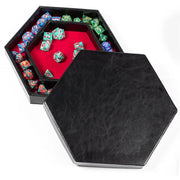 Hexagon Dice Storage Tray Röd